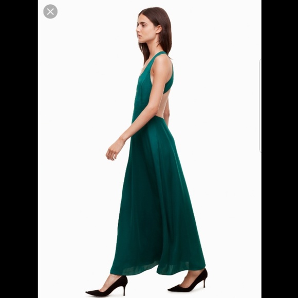 Aritzia Dresses & Skirts - NWT - Aritzia - Peekaboo Maxi Dress - Sea Moss